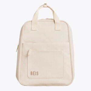 Béis The Expandable Backpack  in Beige